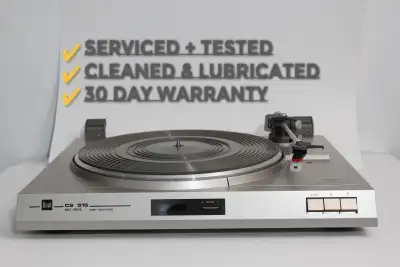 Dual CS 515 Vintage Belt-Drive Turntable – Serviced w/ New Belt, View more