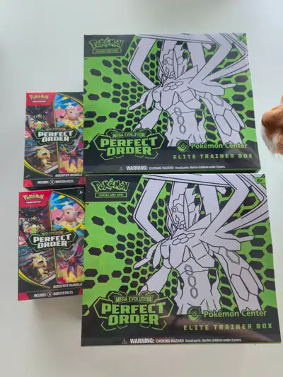 Pokemon Perfect Order – Pokemon Center ETB + Booster Bundles, View more