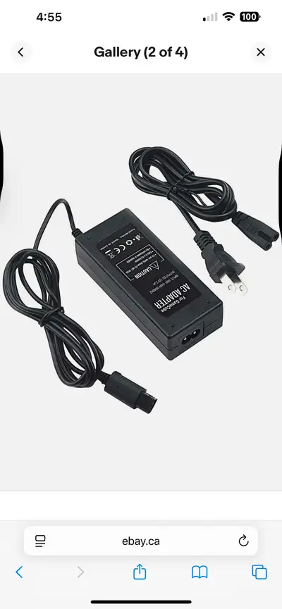 looking for a game cube power cord, View more