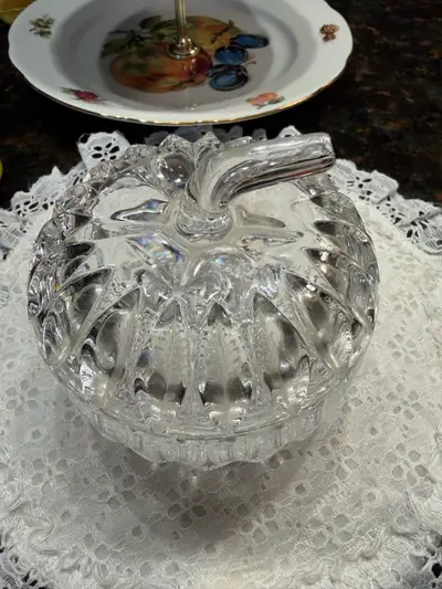 Crystal Apple Candy Dish, View more