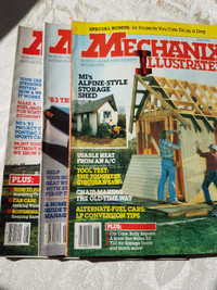 3 Mechanix llustrated Magazines - Popular Science