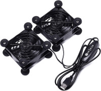 Zezzio 80mm USB Fans for Receivers, Game Consoles, TV Boxes