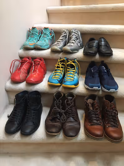 Men’s size 13 shoes, lots to choose from 1st picture $60 each Red and 2 blue shoes sold! 2nd picture...
