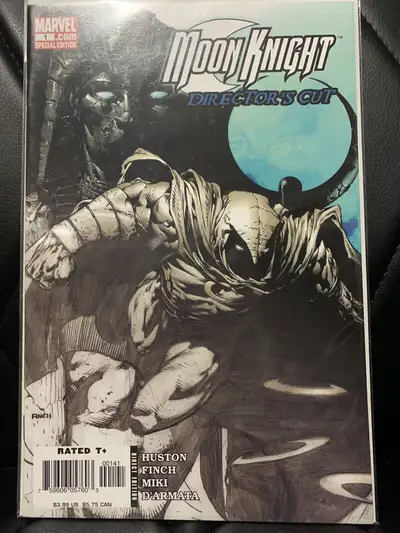 Moon Knight #1, RARE directors cut variant #1 and #2 Finch art Covers. Beautiful covers! HOT BOOKS!!...