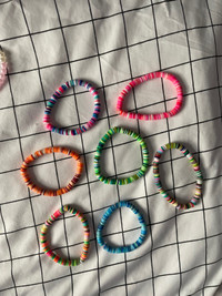 Clay bead bracelets 