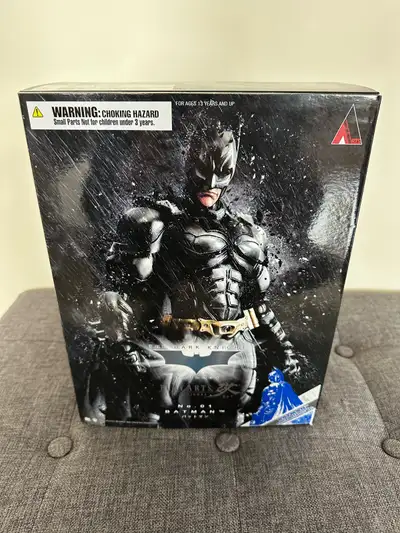 Batman Black Metallic The Dark Knight Play Arts Action Figure No 1. Figure and box is mint on card....