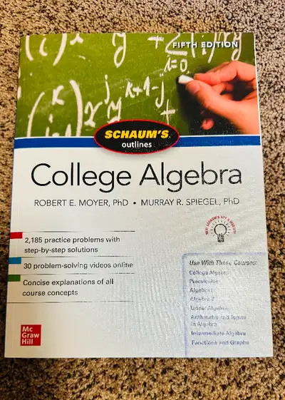 Schaum's Outline of College Algebra, Fifth Edition, View more