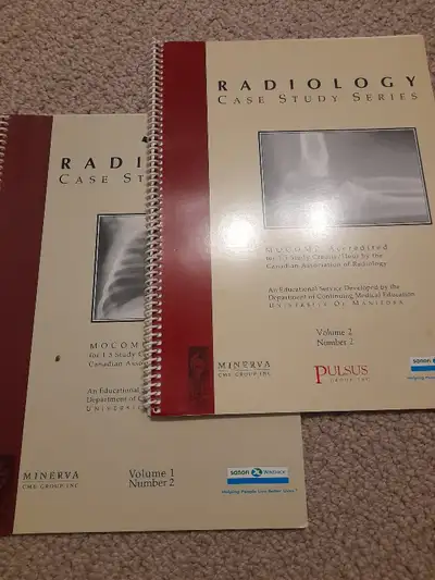 Selling 2 booklets Medical Radiology case study Series . Asking $40 for both. cash only. Pick up in...