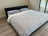 IKEA Malm king size bed frame. Free mattress