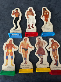 1985 WWF WWE Wrestling Mini Stand-Ups Hogan Piper Booth 264