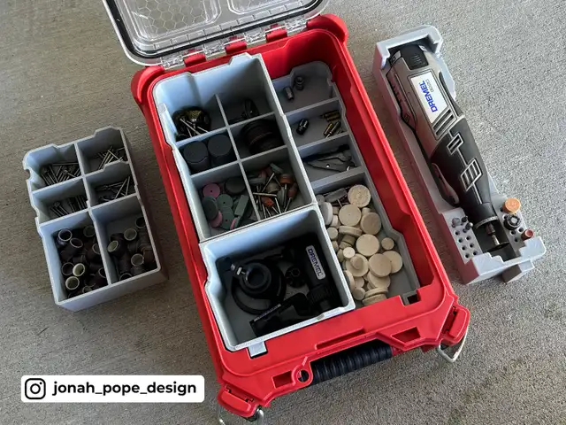 Dremel 8220 Insert-Milwaukee Packout Compact Organizer, Service in Tool Storage & Benches in Edmonton - Image 5