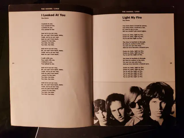 The Doors complete lyrics 1965- 1971 in Other in Mississauga / Peel Region - Image 3