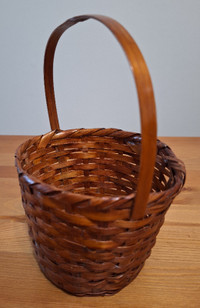 Wicker brown decorative basket