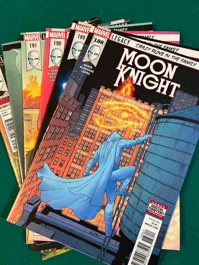 Moon Knight #188-#193 Crazy Runs in the Family Marvel Comic Book, View more