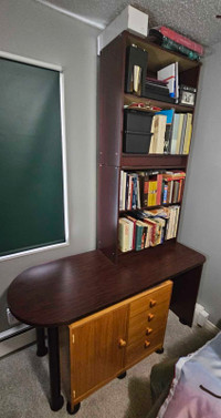 Moving Sale -Long Desk, 2 Bookshelves,  Stackable
