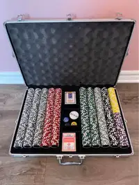 1000 Holographic Poker Chips Set