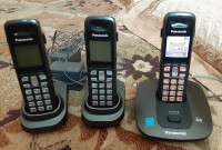 Panasonic cordless phones, name & number caller ID, call waiting