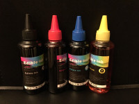 Edible Ink Refill Bottle Combo BK/C/M/Y for All Canon Printers