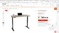 New. Bestar Power Standing Desk. 30x60. In Box. And More