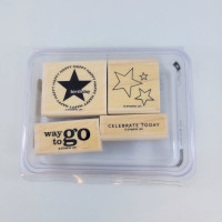 Stamp Set Stampin’ Up! Starring You Stars Wood Paper Crafts Card