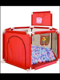Portable Baby Ball Pit Playpen Playard Fence Playtent with Baske