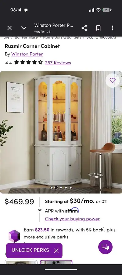 Winston Porter Ruzmir Corner Cabinet, View more