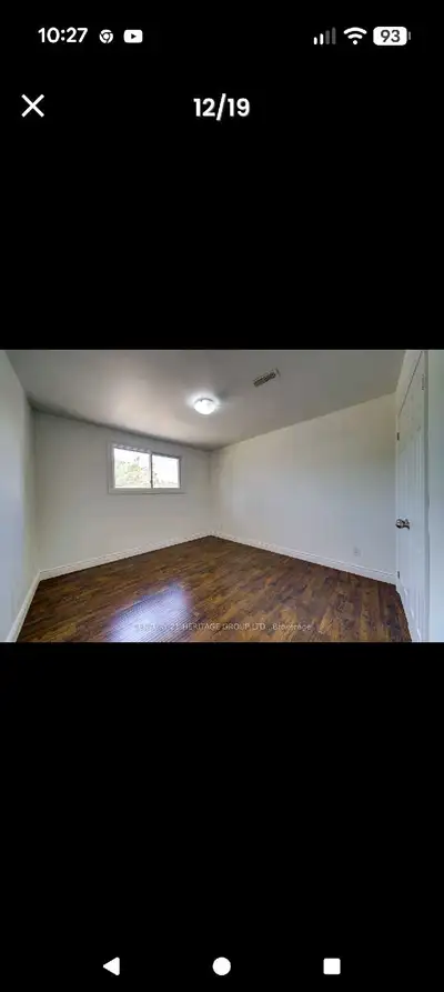 Three bedroom upper of a house Laundry in unit On bus route All inclusive