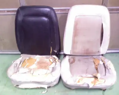 OEM bucket seats - 1968 AMX, Javelin, American. Non headrest / Non reclining. Good frames but some b...
