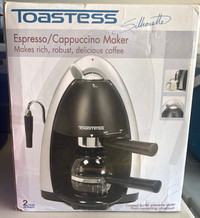 Toastess Silouette Espresso Cappuchino Maker New