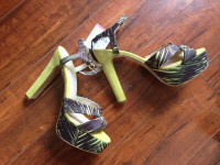 NEW - ZARA Lime Sandals - size 6 (original pricetag $99)