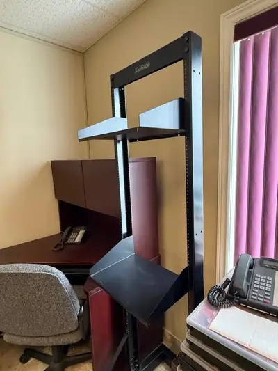 LanRack Open Frame Floor-Standing Server Rack, View more