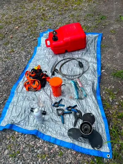 Nothing fancy here. Boat floats. Motor needs carb overhaul. Hasn’t run for 2 years. Trailer included...