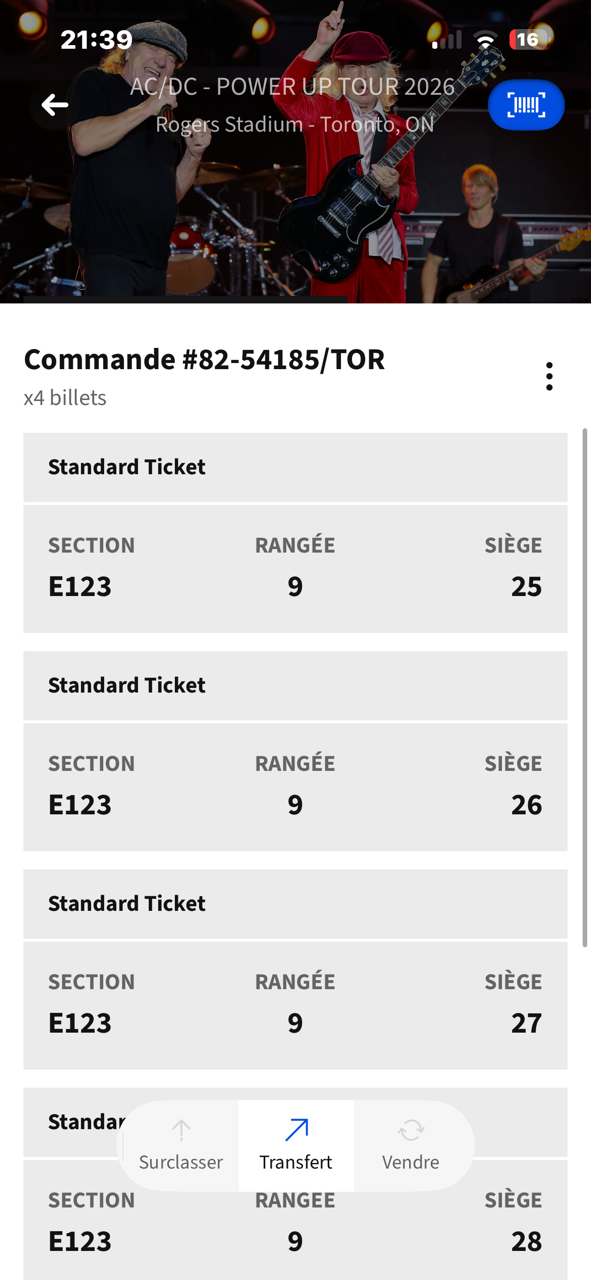AC/DC Tickets Toronto