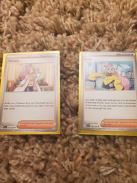 POKEMON MIRIAM AND IONO TRAINER CARDS 