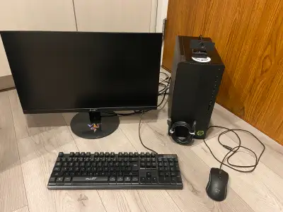 GAMING HP Desktop PC, Monitor, Keyboard, Mouse, Webcam, View more