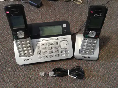 VTECH CS6858-2 Cordless Phone Answering System - $18.00, View more