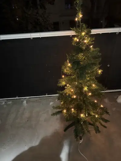 4.5’ Christmas tree with ornaments, View more