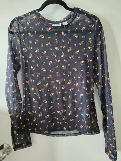 Noisy May Floral Mesh Top, View more