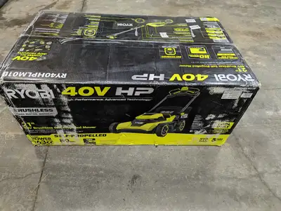 RYOBI 40V HP 21 in. Cordless Self-Propelled Lawn Mower - New, View more
