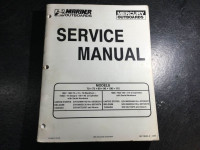 1987-93 Mercury 70 75 90 100 115 HP Outboard Manual 3 & 4 Cylind