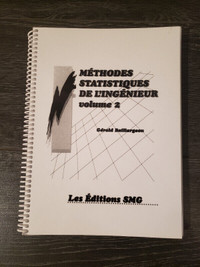 Méthodes statistiques de l'ingénieur volume 2 Gérald Baillargeon