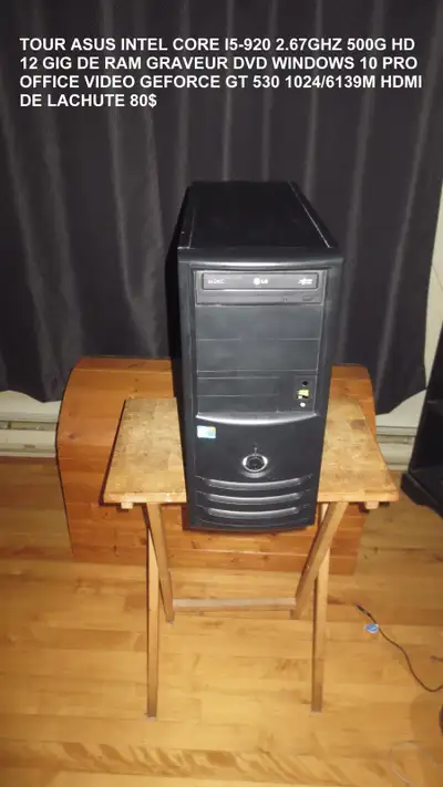 TOUR ASUS INTEL CORE I5-920 2.67GHZ 500G HD12 GIG DE RAM, View more