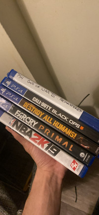 PS4 games 5$ each or 5 for 20