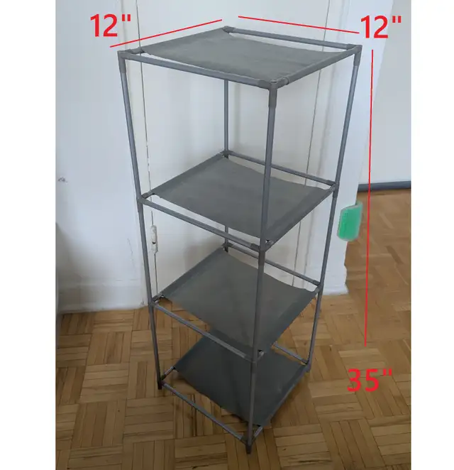 4-Tier Storage Organize Stand Shelf Unit Rack Bookcase Wardrobe in Storage & Organization in City of Toronto - Image 2
