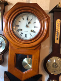 Korean 31 day key winding wall clock. 