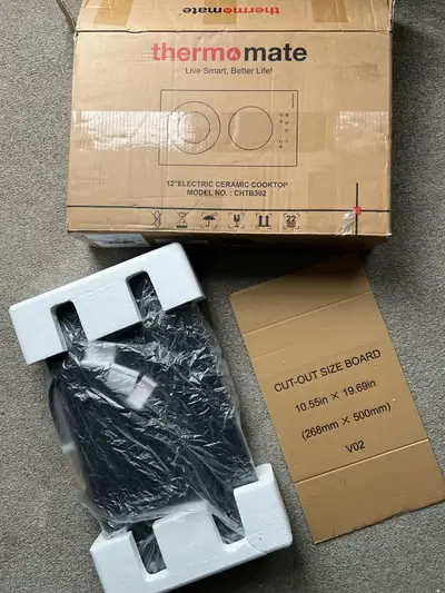 NEW 12” Built-in Electric 2 Burner Cooktop, Sensor Touch, View more