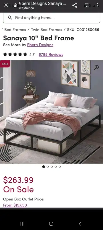Twin Bed Frame, View more