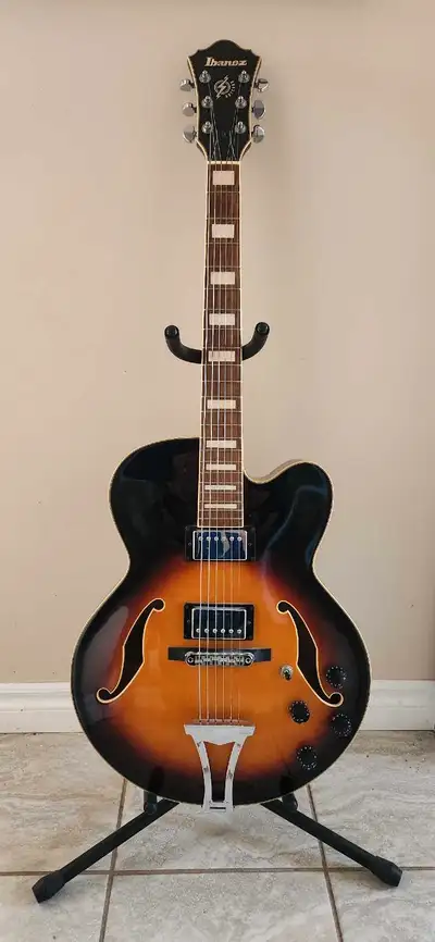 Selling my Ibanez AF75-BS-12-01 Hollowbody guitar. It has been professionally setup. $500. Will cons...