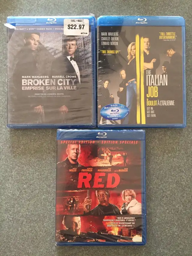 New Blurays Broken City The Italian Job Red Mark Walberg in CDs, DVDs & Blu-ray in Calgary - Image 2