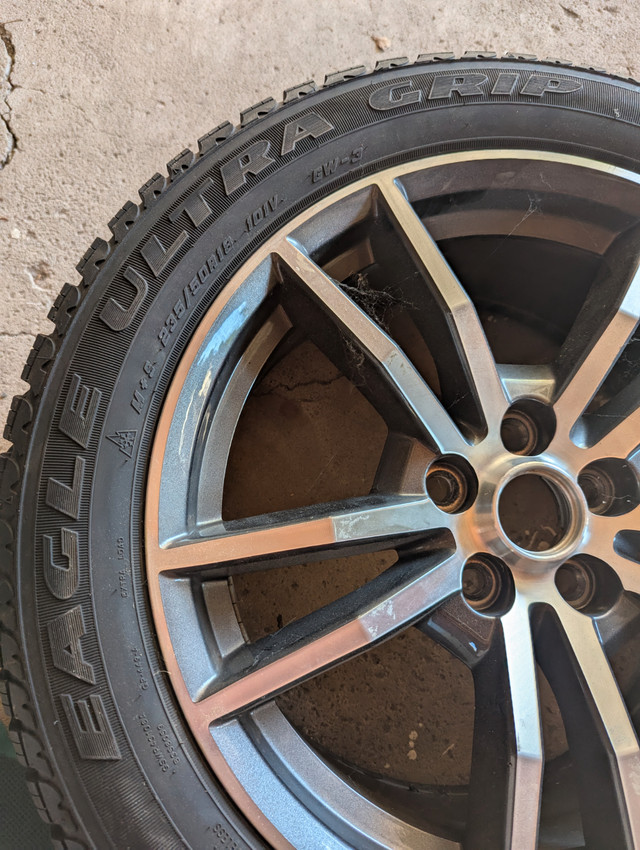 Winter tires 18 inch on aluminum rims and eagle ultra grip tires in Tires & Rims in Hamilton - Image 3